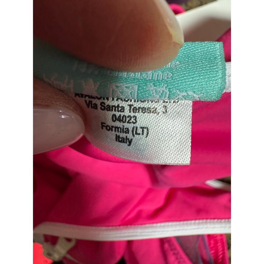 Melissa Odabash Bellino Zip-Up One-
Piece Swimsuit Sz 2 Color: Fuchsia (New) - Picture 6 of 7